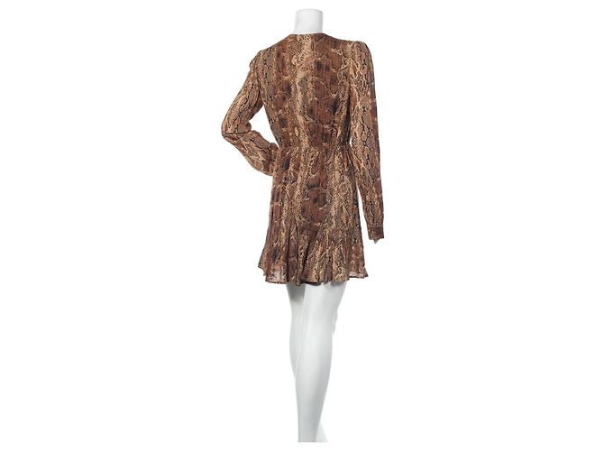 Liu.Jo Kleid Schlangenmuster Braun Mehrfarben - Ansicht 2