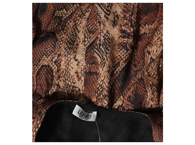 Liu.Jo Kleid Schlangenmuster Braun Mehrfarben - Ansicht 3