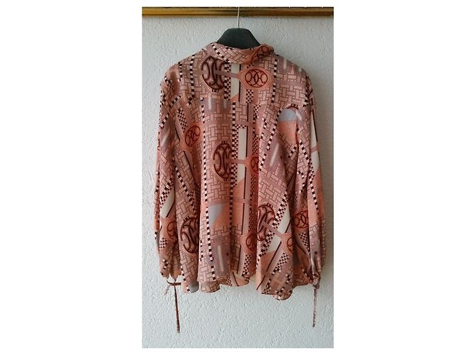 Hermès HERMES SEIDE BLUSE AUNAGE MOSAÏQUE À MANCHE PARACHUTE Mehrfarben - Ansicht 2