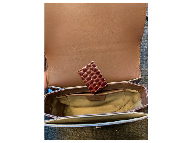Max Mara Borsa a tracolla in pelle Marrone - vista 4