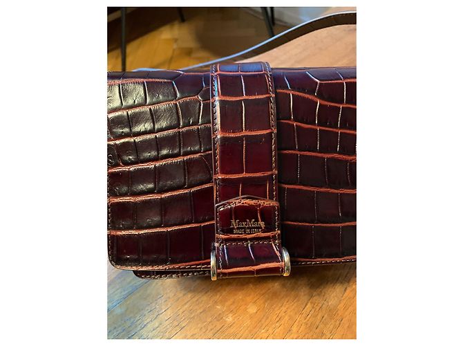Max Mara Borsa a tracolla in pelle Marrone - vista 5
