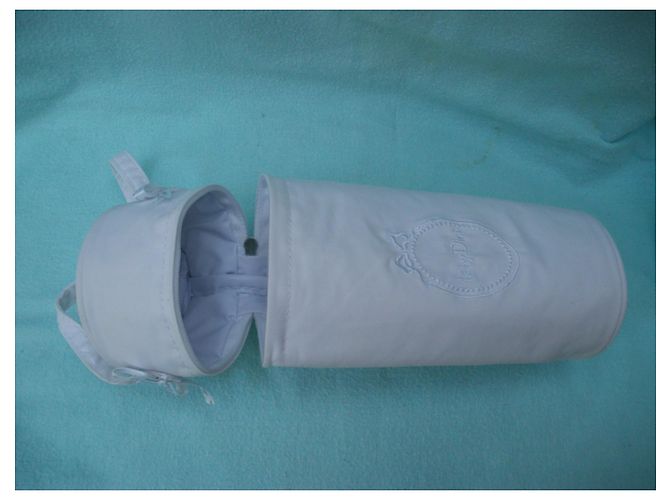 Baby Dior Flaschenhalter Abdeckung Eggshell Stoff Aus weiß - Ansicht 2
