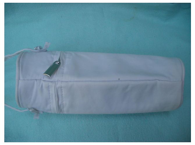 Baby Dior Flaschenhalter Abdeckung Eggshell Stoff Aus weiß - Ansicht 4
