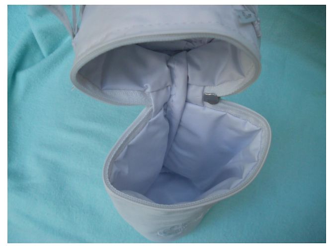 Baby Dior Flaschenhalter Abdeckung Eggshell Stoff Aus weiß - Ansicht 5