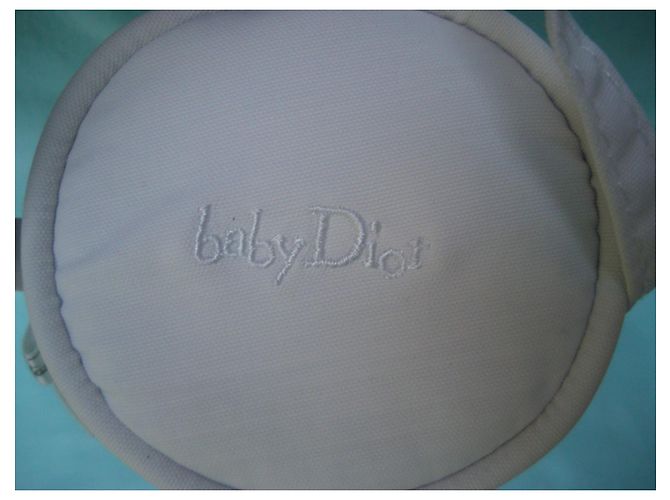Baby Dior Flaschenhalter Abdeckung Eggshell Stoff Aus weiß - Ansicht 8