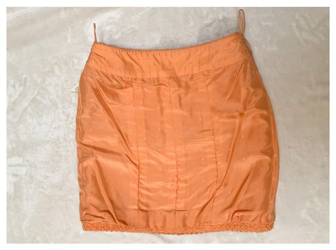 Chanel Terno mítico de tweed primavera 1994 Laranja - vista 15
