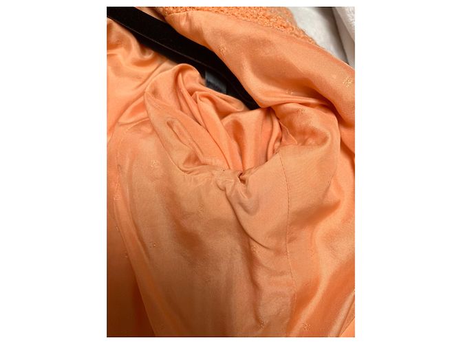Chanel Terno mítico de tweed primavera 1994 Laranja - vista 6