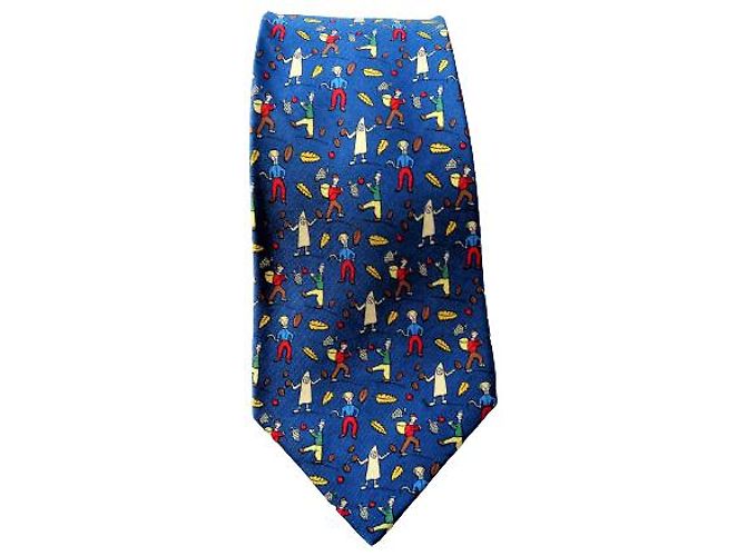 Hermès Blue Silk Tie - view 10
