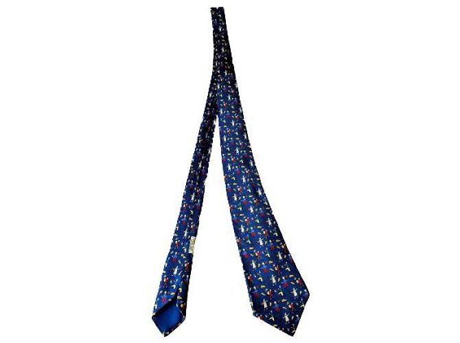 Hermès Blue Silk Tie - view 3