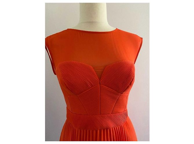 Karen Millen Kleid Orange Größe 38 - Ansicht 2