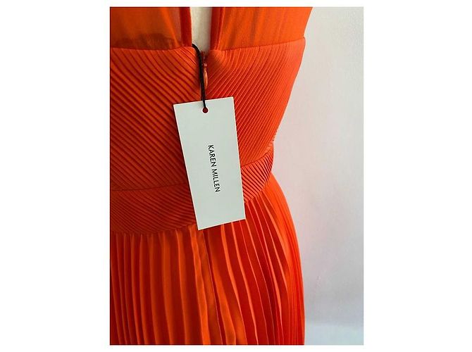 Karen Millen Kleid Orange Größe 38 - Ansicht 5