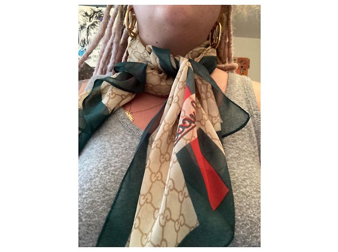 Stupenda sciarpa vintage in seta Gucci - vista 7