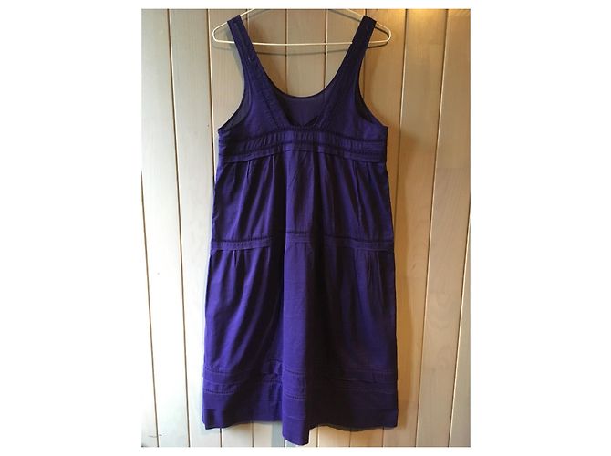 Vestido largo de algodón violeta Sonia by Sonia Rykiel Púrpura Morado oscuro - vista 2