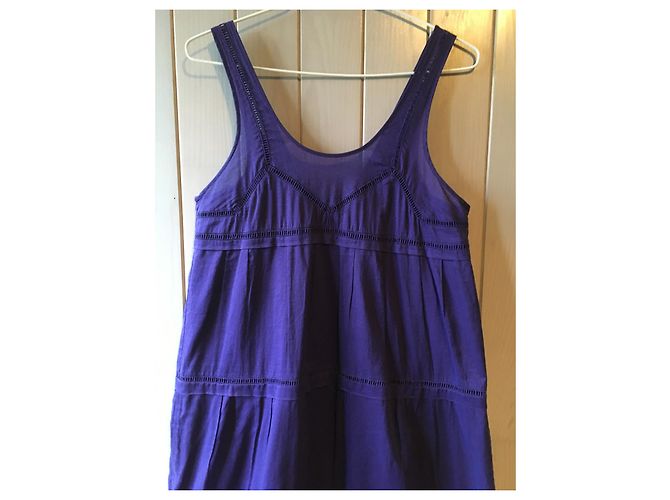 Vestido largo de algodón violeta Sonia by Sonia Rykiel Púrpura Morado oscuro - vista 3