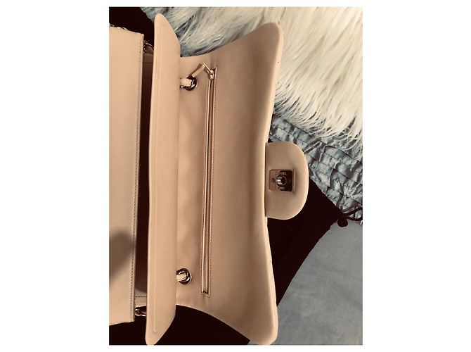 Timeless Borsa a mano Chanel Jumbo in pelle d'agnello argento - vista 13