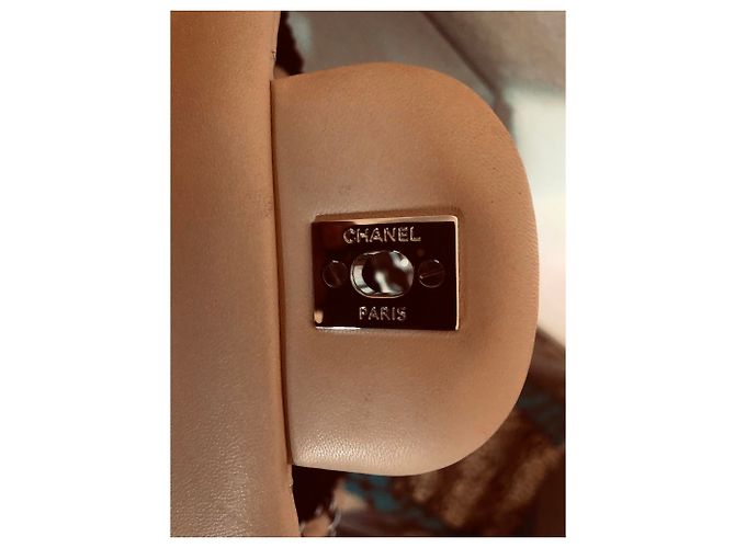 Timeless Borsa a mano Chanel Jumbo in pelle d'agnello argento - vista 22