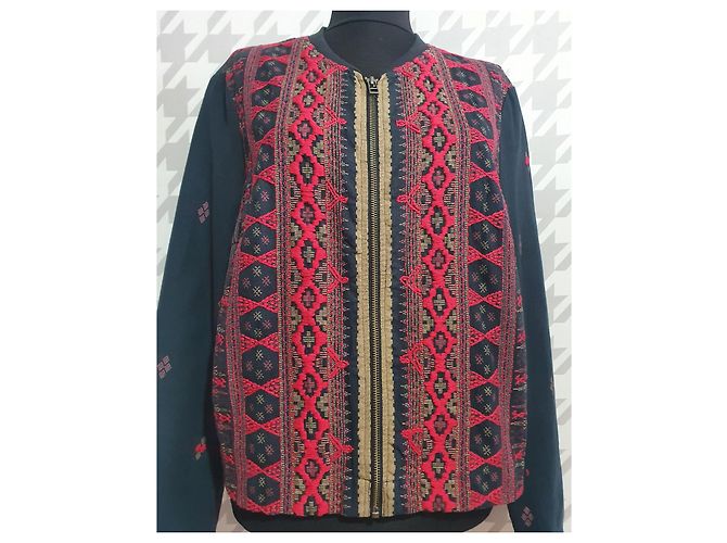 Chaqueta Blazer Noa Noa de algodón bordado Multicolor - vista 4
