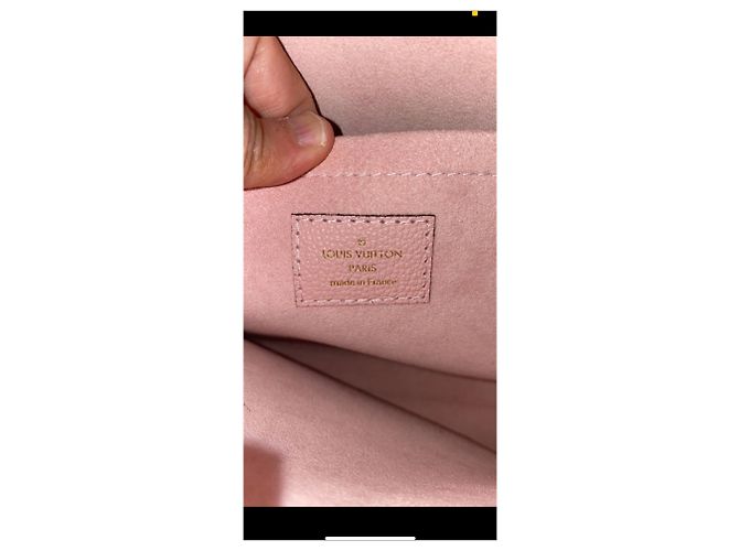 Pochette Louis Vuitton Daily Marrone Rosa Pelle - vista 7