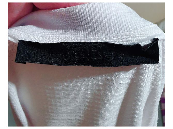 Karl Lagerfeld T-Shirt Schwarz Weiß Polyester XXL - Ansicht 3