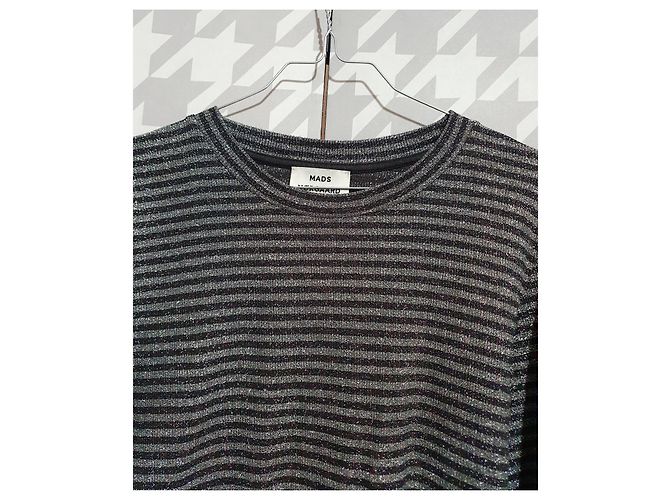 Blusa Mads Norgaard a rayas gris - vista 3