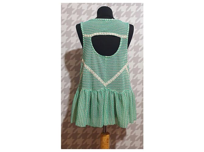 Canotta verde Free People Taglia M - vista 3