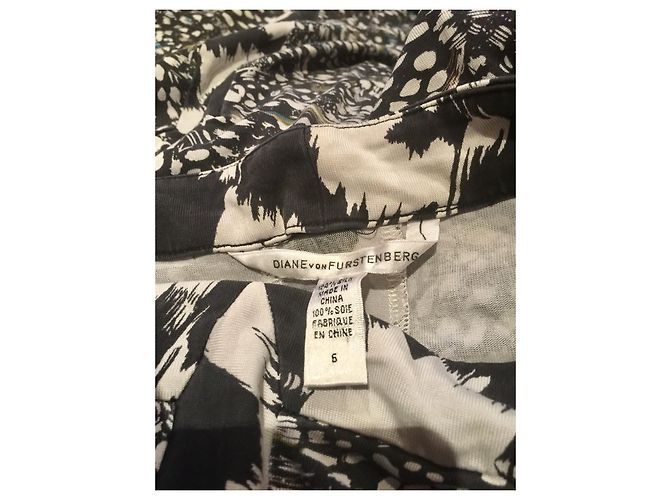 Abito Stirling in seta Diane Von Furstenberg Multicolore Argento - vista 5