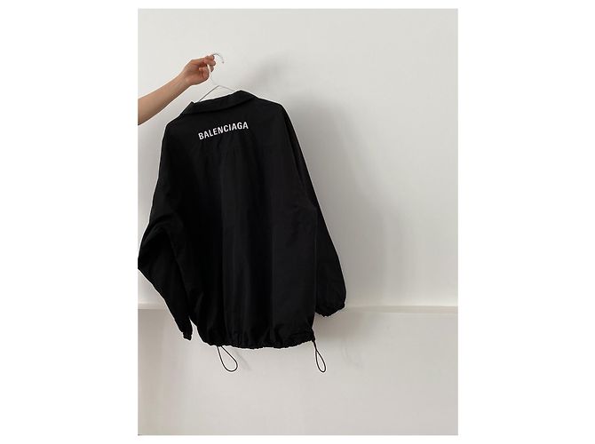 Chaqueta Balenciaga de algodón negro - vista 2