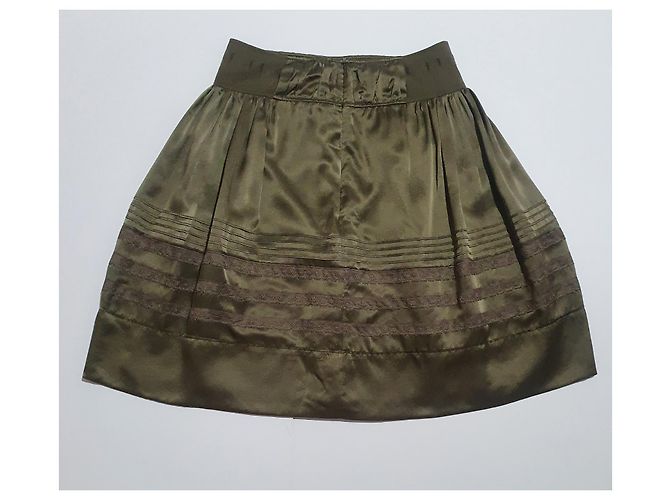 Falda de seda Hugo Boss verde - vista 2