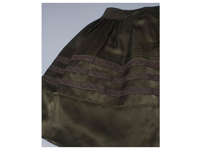 Falda de seda Hugo Boss verde - vista 3
