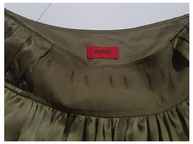 Falda de seda Hugo Boss verde - vista 4