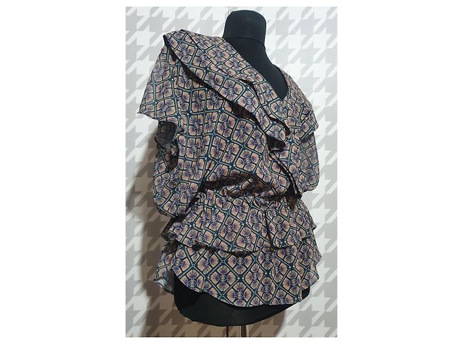 Camicetta Maison Scotch Multicolore Poliestere M - vista 2