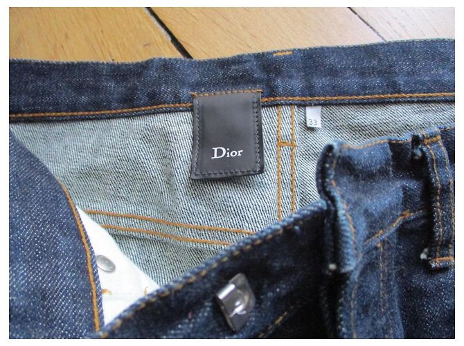 DIOR, Jeans dritti, US 33 Blu navy - vista 2