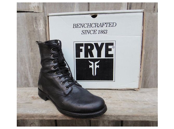 Botas Frye modelo Veronica Combat p 40,5 Negro - vista 6