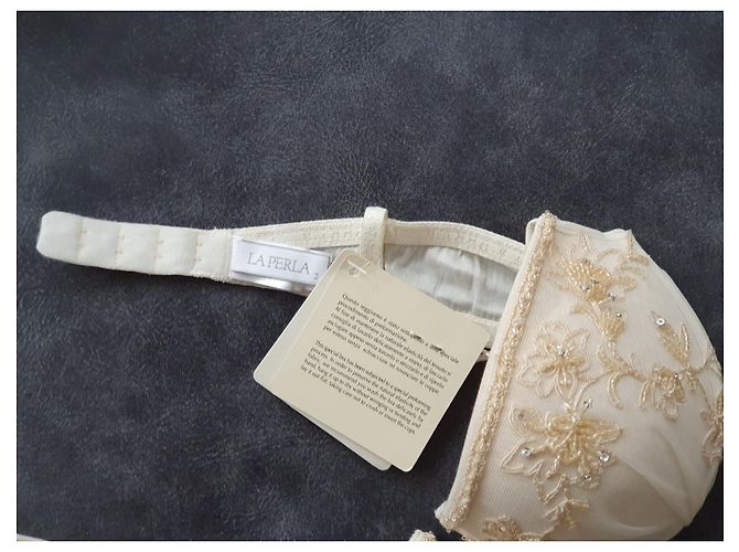 Reggiseno di lusso La Perla / pizzo e perle - vista 3