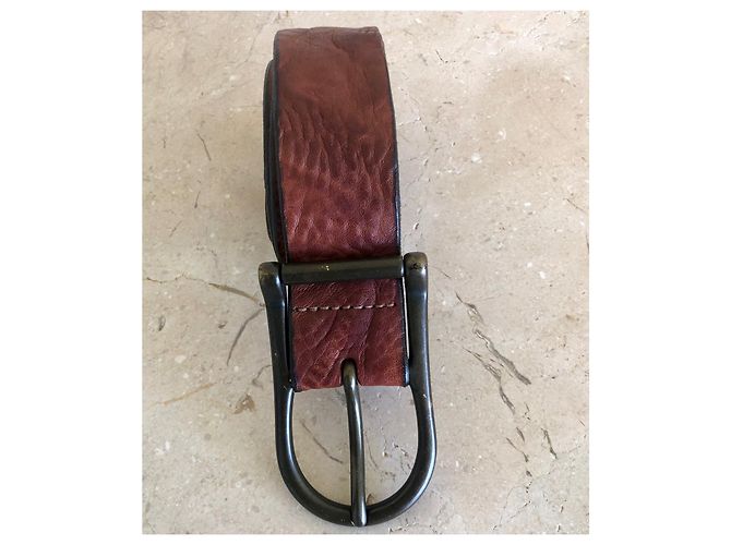 Autre Marque fawn leather belt Circa fawn leather for 96/100 cm Brown - view 5