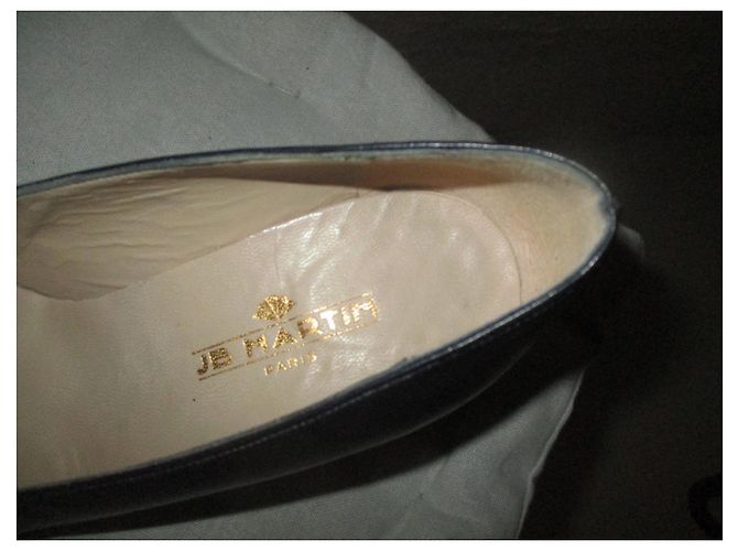 Décolleté JB Martin in pelle blu navy 37.5 - vista 3