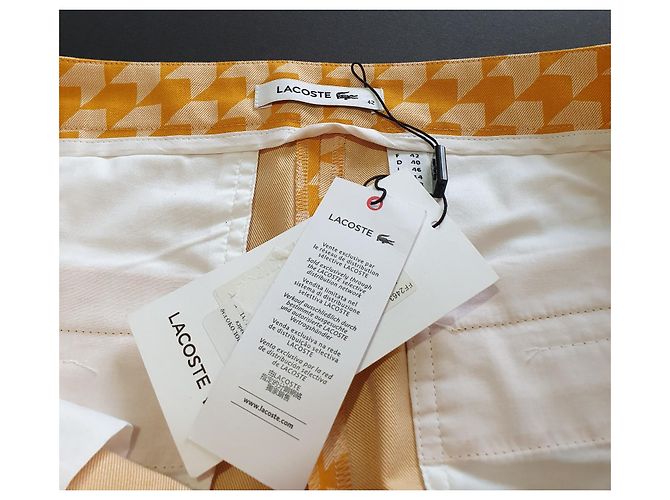 Shorts Lacoste de algodón naranja - vista 5
