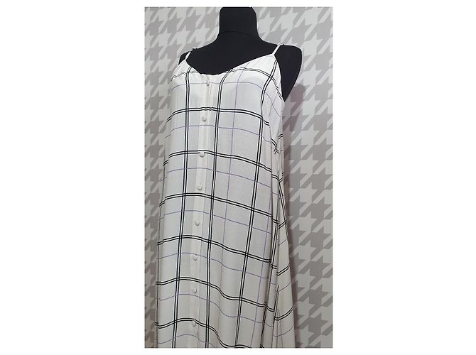 Dagmar Madison Kleid Weiß Karo Mehrfarben - Ansicht 2
