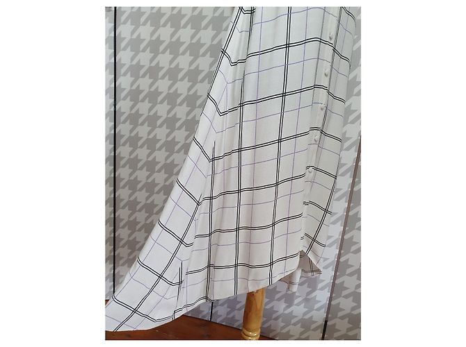 Dagmar Madison Kleid Weiß Karo Mehrfarben - Ansicht 3