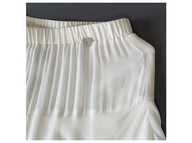 Pantalones blancos de viscosa Twin Set - vista 2