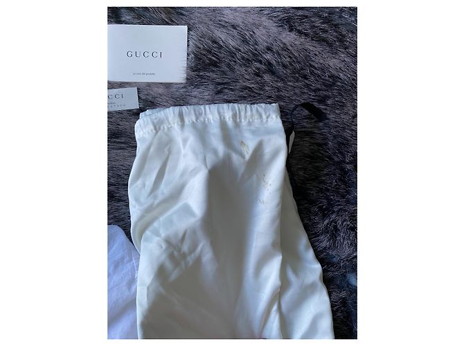Gucci Marmont piccolo velluto "Bambi" Nero Rosa Verde Arancione - vista 10