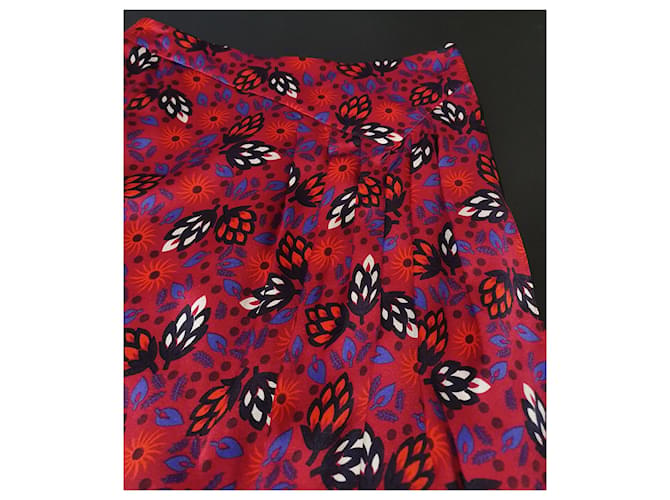 Falda midi de seda Armand Ventilo Multicolor - vista 2