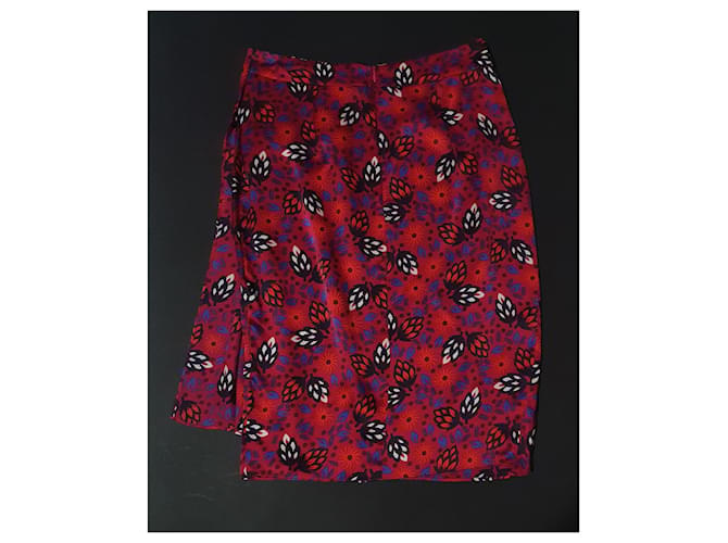 Falda midi de seda Armand Ventilo Multicolor - vista 3