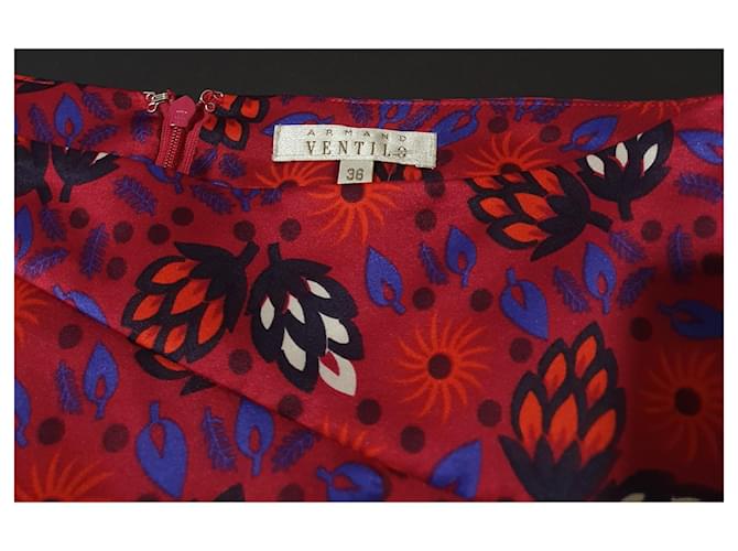 Falda midi de seda Armand Ventilo Multicolor - vista 4