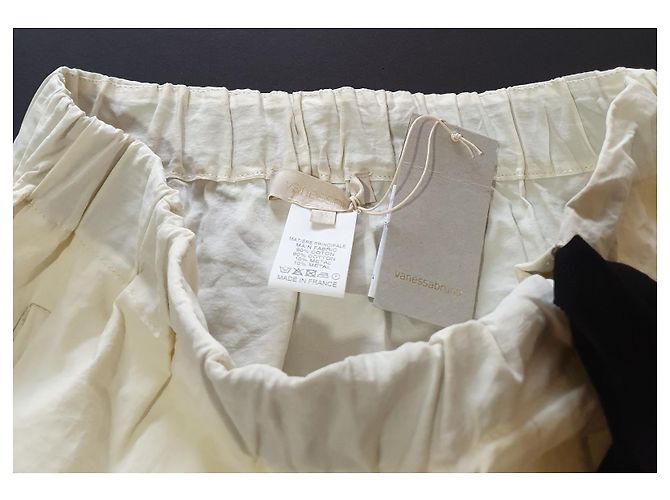 Falda Vanessa Bruno de algodón blanca Blanco - vista 2