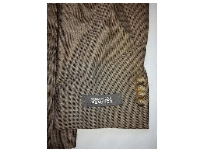 Kenneth Cole Abito da uomo slim-fit marrone di Macy's NWT, Size 48 - vista 3
