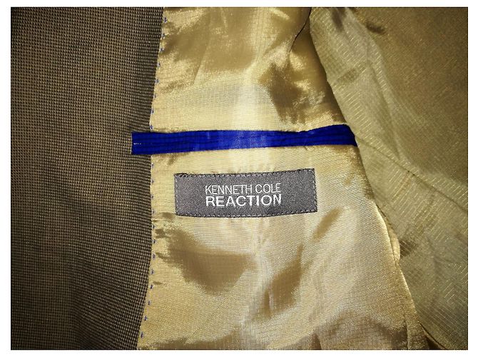 Kenneth Cole Abito da uomo slim-fit marrone di Macy's NWT, Size 48 - vista 9