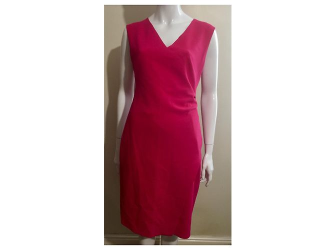 Diane Von Furstenberg DvF Megan Kleid in Fuchsia Fuschia - Ansicht 2
