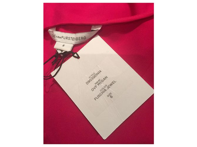 Diane Von Furstenberg DvF Megan Kleid in Fuchsia Fuschia - Ansicht 4