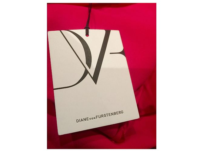 Diane Von Furstenberg DvF Megan Kleid in Fuchsia Fuschia - Ansicht 5